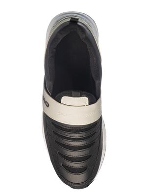 black slip on casual shoes - 17352916 - Standard Image - 4