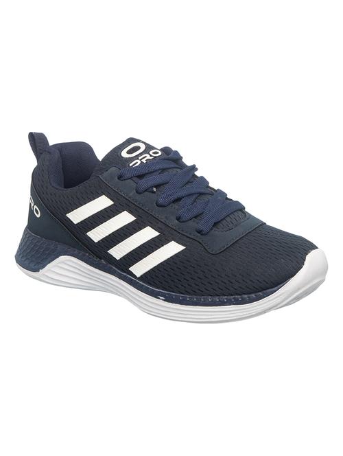 navy lace up sport shoes - 17352919 - Standard Image - 1