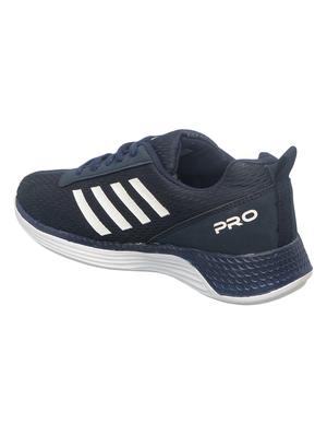 navy lace up sport shoes - 17352919 - Standard Image - 3