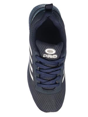 navy lace up sport shoes - 17352919 - Standard Image - 4