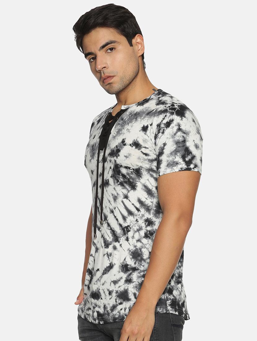 white tie & dye print t-shirt - 17352954 - Zoom Image - 2