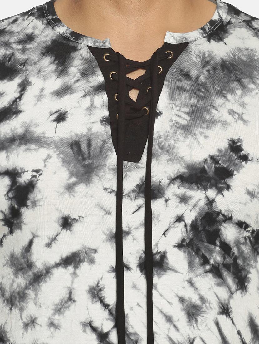 white tie & dye print t-shirt - 17352954 - Zoom Image - 5