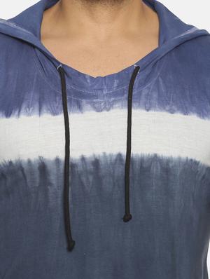 grey tie & dye hooded t-shirt - 17352959 - Standard Image - 5