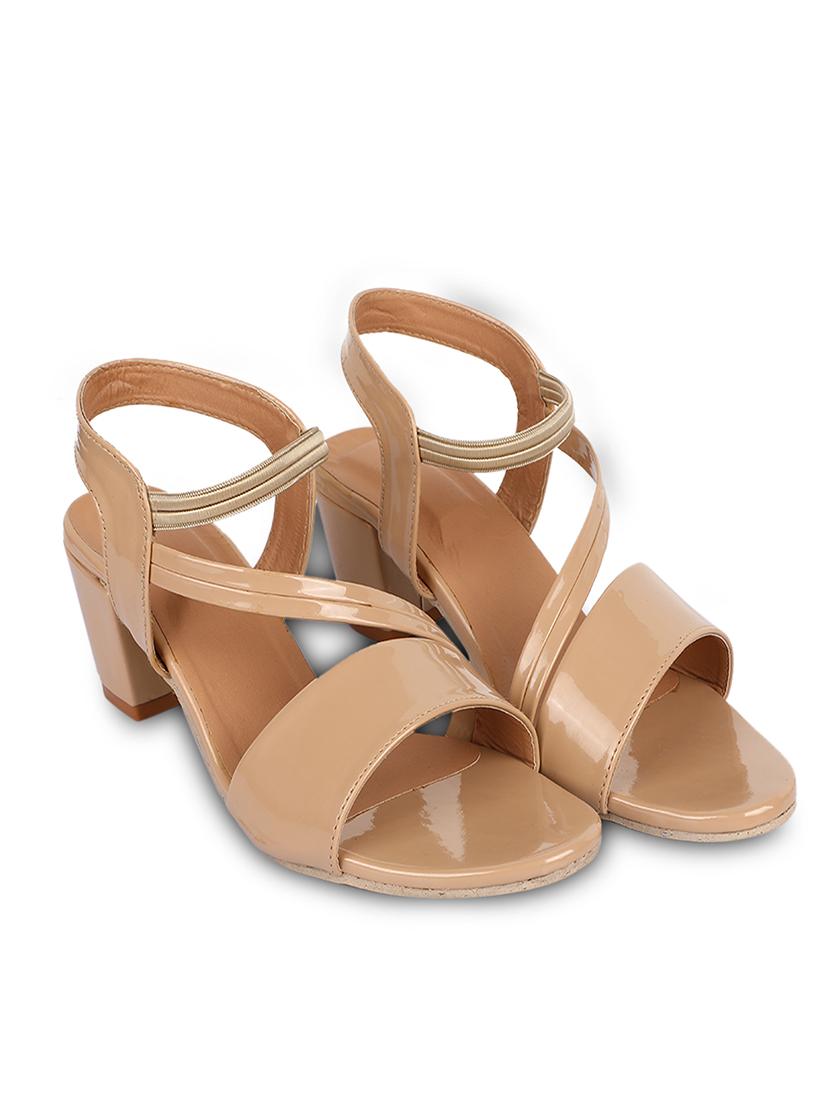 beige leather back strap sandals - 17352966 - Zoom Image - 2