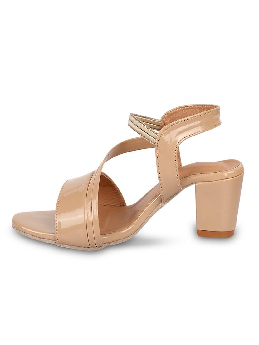 beige leather back strap sandals - 17352966 - Zoom Image - 3