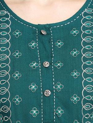 embroidered straight kurta - 17353025 - Standard Image - 5