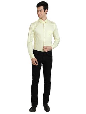yellow solid casual shirt - 17353073 - Standard Image - 4