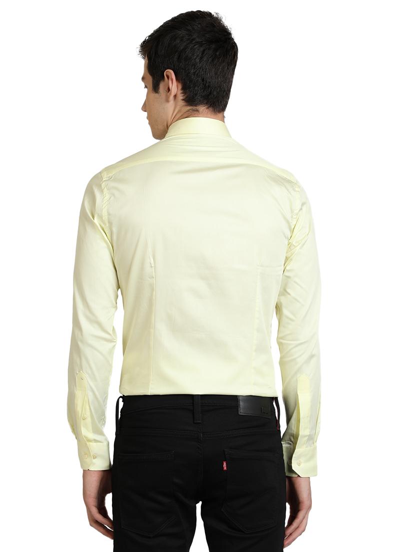 yellow solid casual shirt - 17353073 - Zoom Image - 3