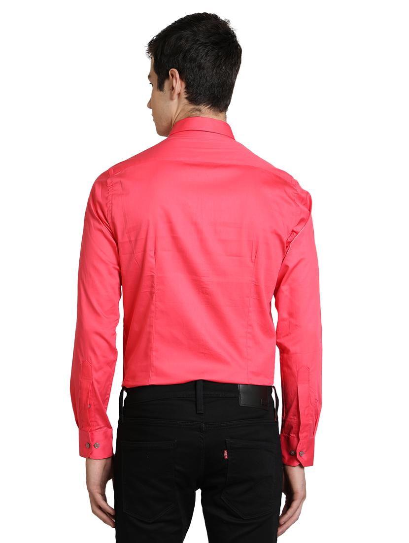 pink solid casual shirt - 17353076 - Zoom Image - 3