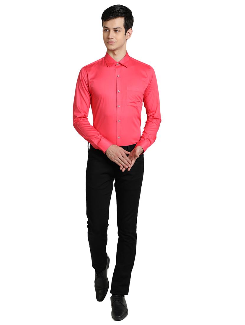 pink solid casual shirt - 17353076 - Zoom Image - 4