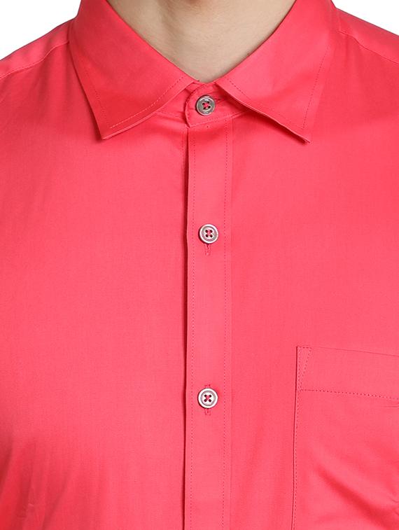 pink solid casual shirt - 17353076 - Zoom Image - 5