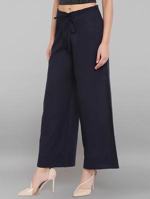 drawstring waist palazzo - 17353127 - Standard Image - 2