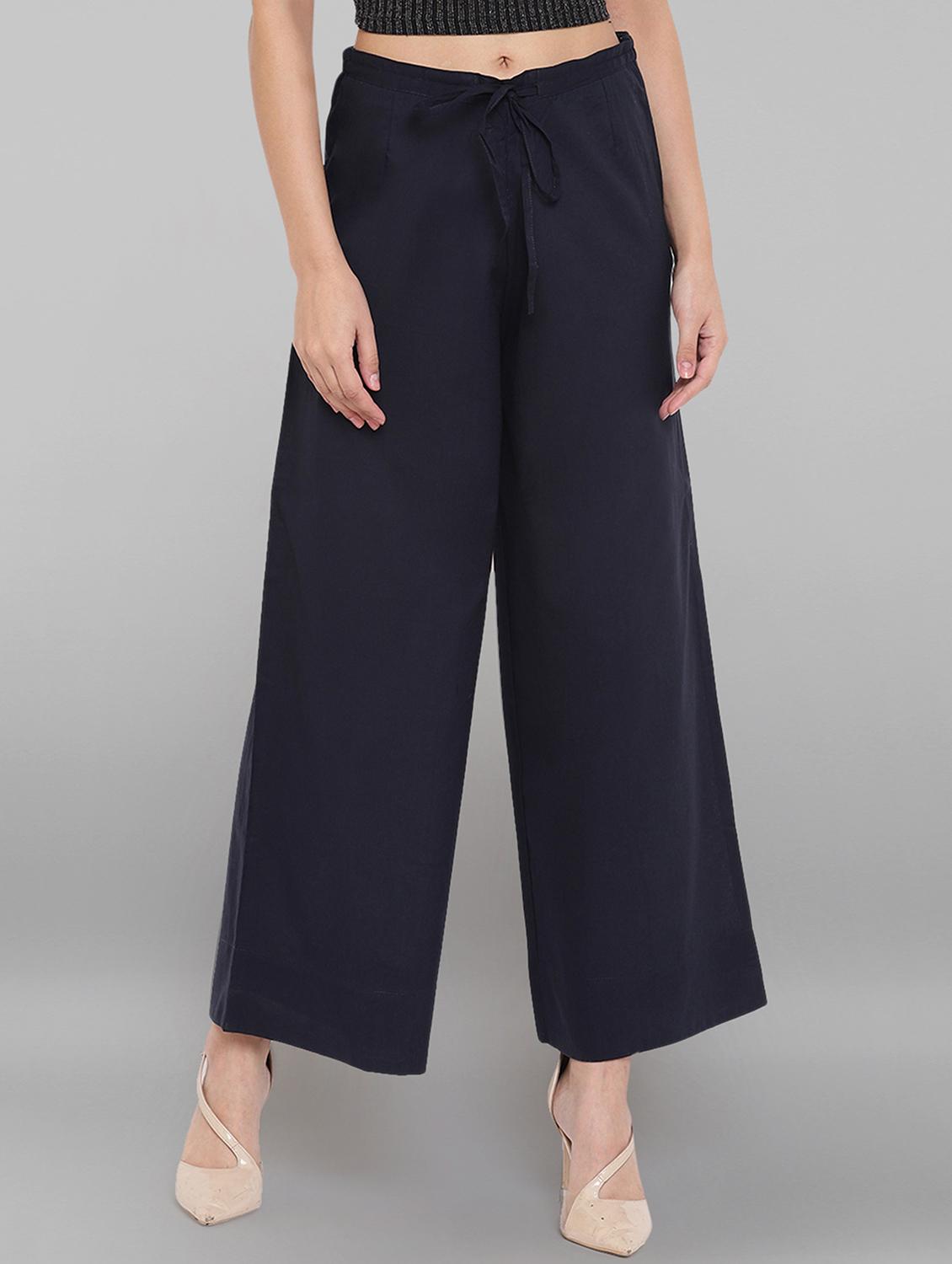 drawstring waist palazzo - 17353127 - Zoom Image - 1