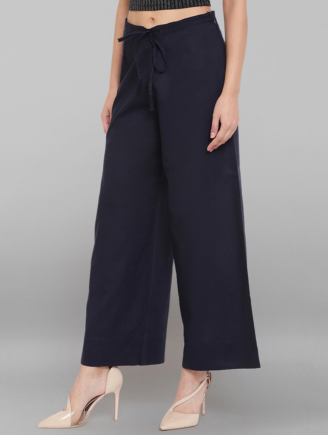drawstring waist palazzo - 17353127 - Zoom Image - 2