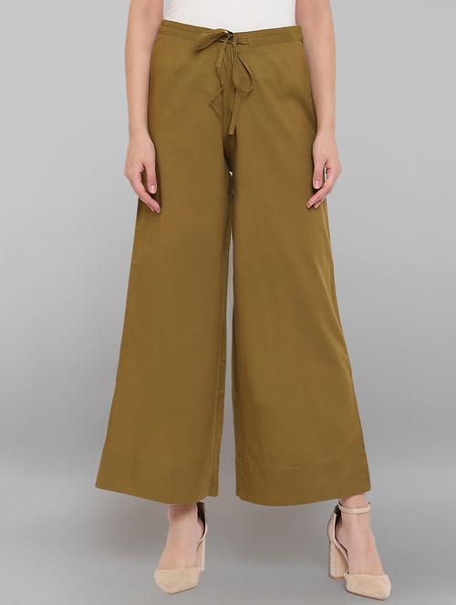 drawstring waist palazzo - 17353129 - Standard Image - 1