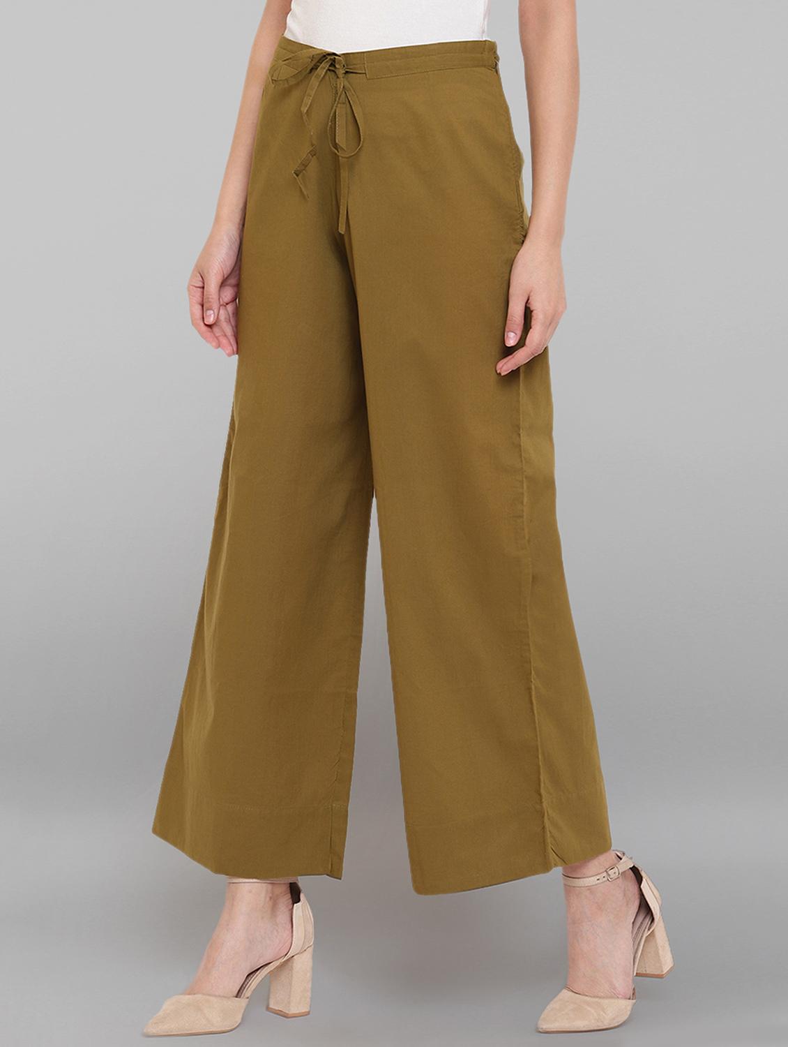 drawstring waist palazzo - 17353129 - Zoom Image - 2