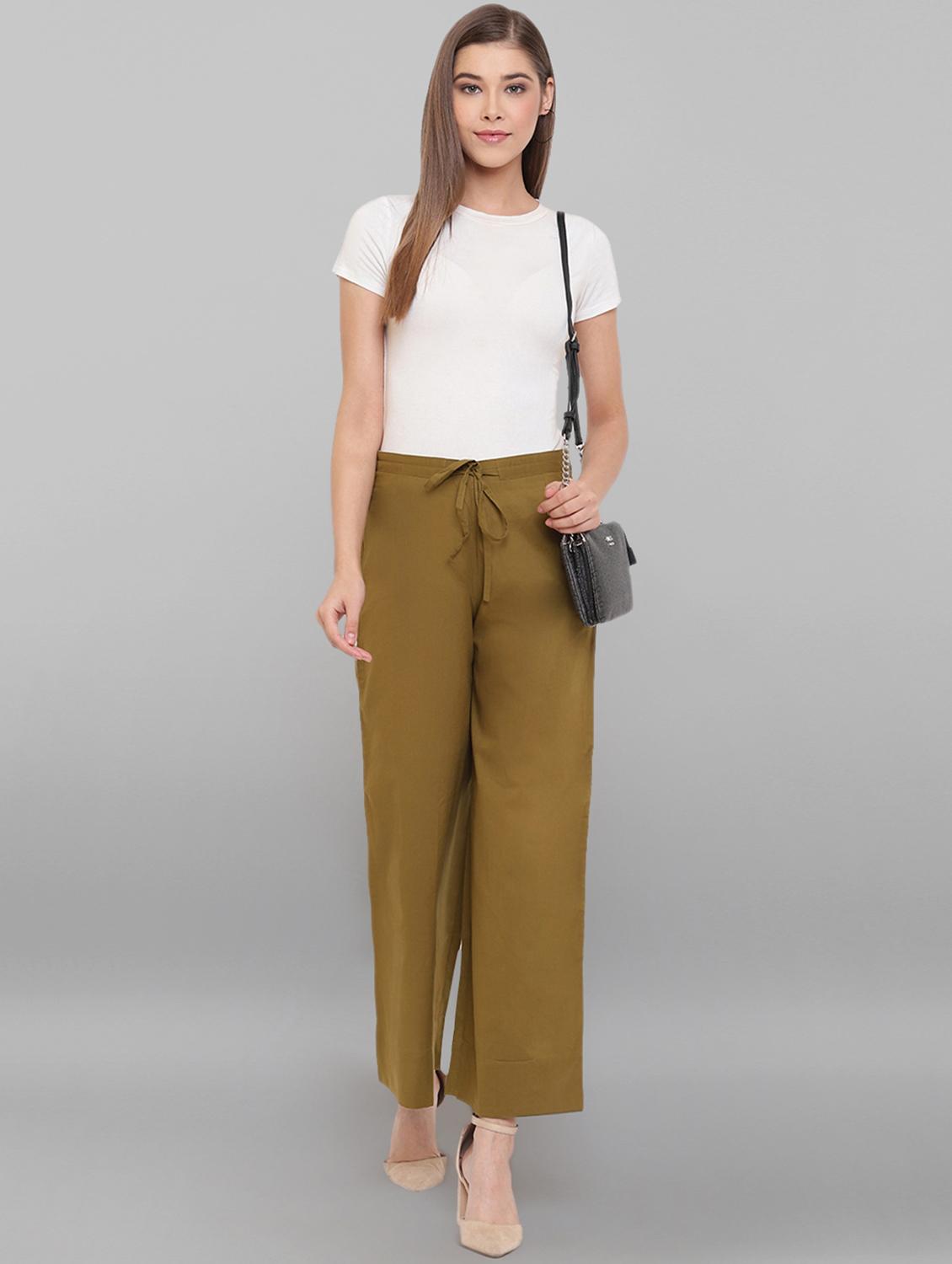 drawstring waist palazzo - 17353129 - Zoom Image - 4