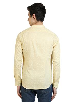 yellow printed casual shirt - 17353258 - Standard Image - 3