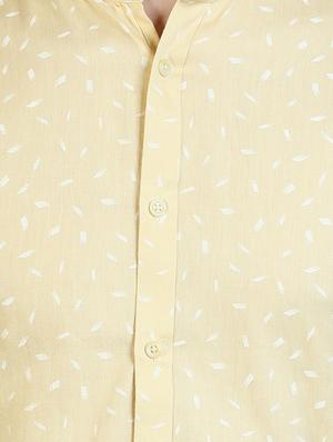 yellow printed casual shirt - 17353258 - Standard Image - 5