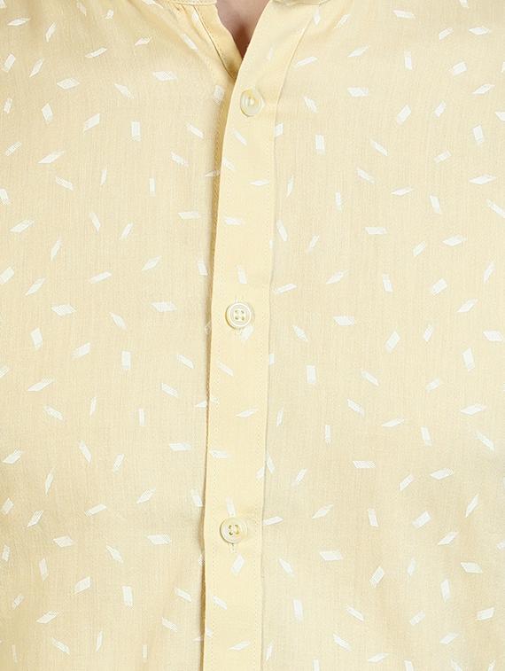 yellow printed casual shirt - 17353258 - Zoom Image - 5