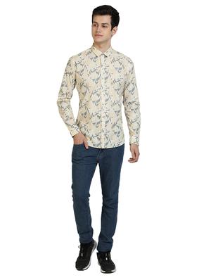yellow printed casual shirt - 17353262 - Standard Image - 4