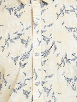 yellow printed casual shirt - 17353262 - Standard Image - 5