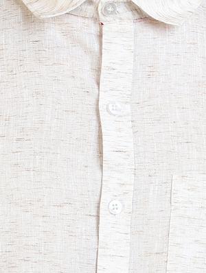 yellow self design casual shirt - 17353282 - Standard Image - 6