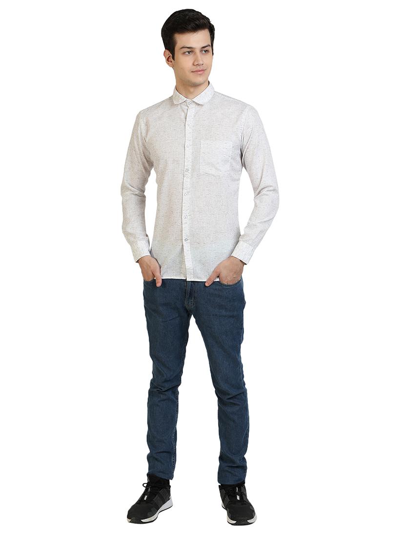 off white self design casual shirt - 17353284 - Zoom Image - 4