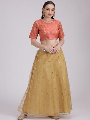 self design brocade blouse - 17353477 - Standard Image - 3