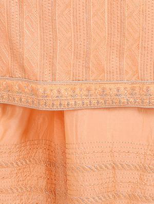 embroidered palazzo semi-stitched suit - 17353877 - Standard Image - 5