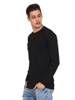 black solid t-shirt - 17353880 - Standard Image - 2