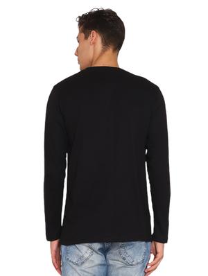 black solid t-shirt - 17353880 - Standard Image - 3