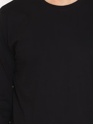 black solid t-shirt - 17353880 - Standard Image - 5