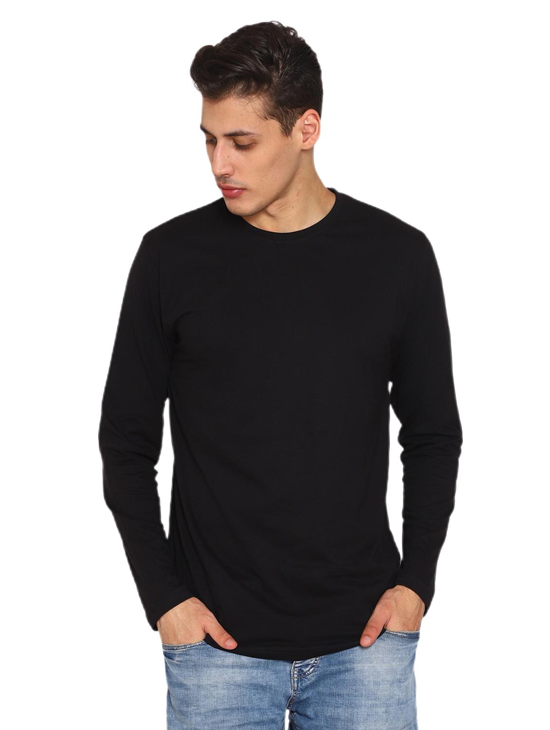 black solid t-shirt - 17353880 - Zoom Image - 1