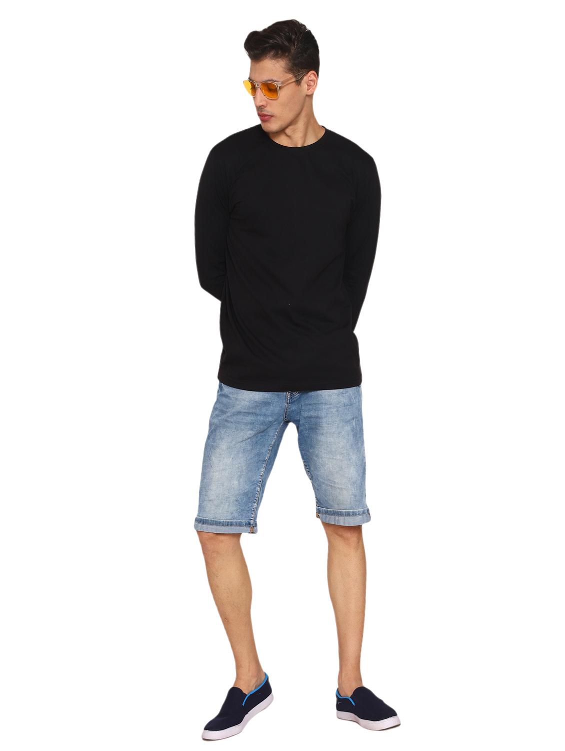 black solid t-shirt - 17353880 - Zoom Image - 4