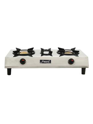 stainless steel 2 burner gas stove, manual ignition - 17353897 - Standard Image - 2
