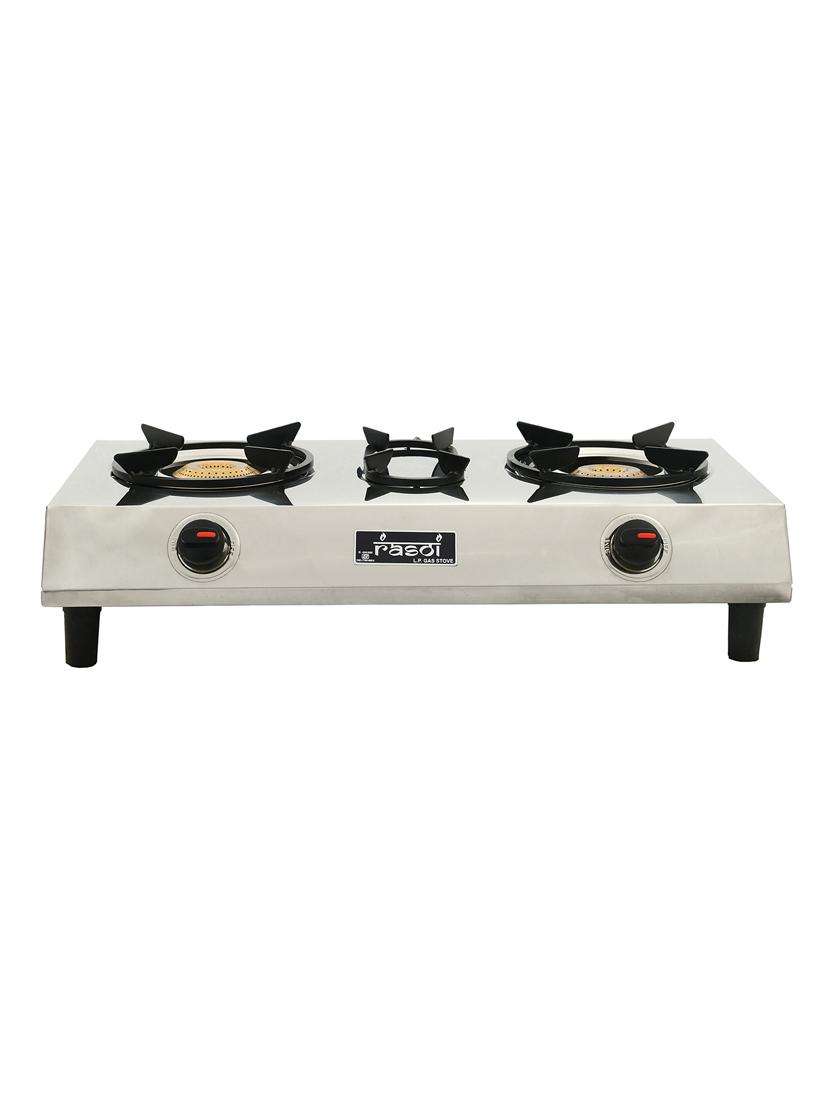 stainless steel 2 burner gas stove, manual ignition - 17353897 - Zoom Image - 2