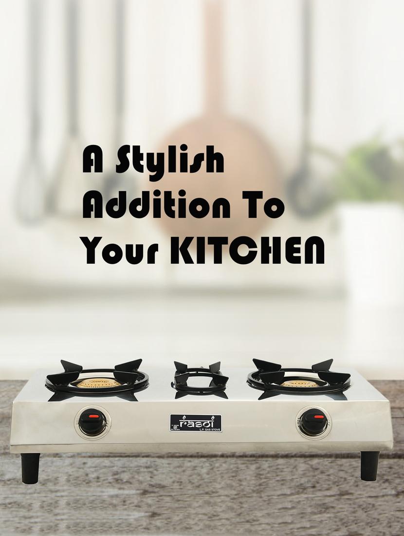 stainless steel 2 burner gas stove, manual ignition - 17353897 - Zoom Image - 5