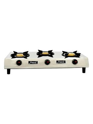 stainless steel 3 burner gas stove, manual ignition - 17353899 - Standard Image - 2