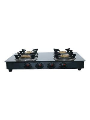 glass top 4 burner gas stove, manual ignition, - 17353900 - Standard Image - 3