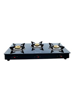 glass top 3 burner gas stove, manual ignition - 17353903 - Standard Image - 2