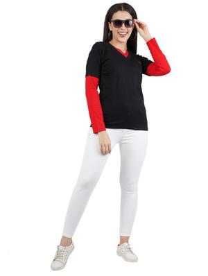 full sleeves solid tee - 17353965 - Standard Image - 4
