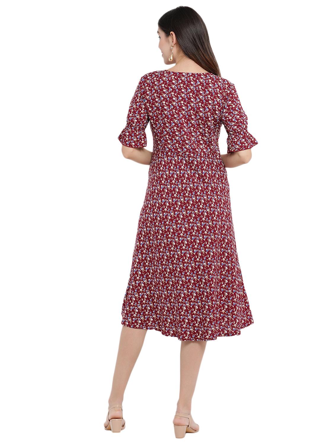 floral flared dress - 17354314 - Zoom Image - 3