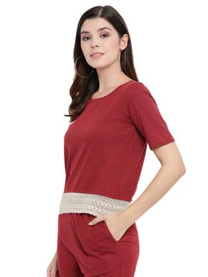 solid pajama nightwear set - 17354324 - Standard Image - 2