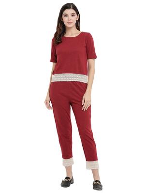 solid pajama nightwear set - 17354324 - Standard Image - 4