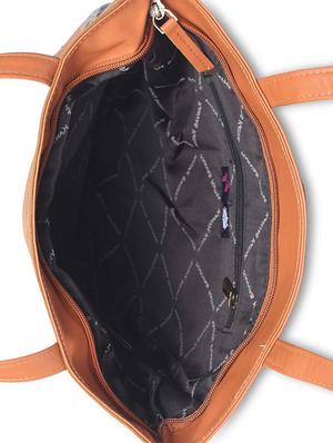 multi colored leatherette (pu) regular handbag - 17354478 - Standard Image - 3