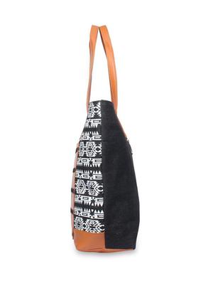 multi colored leatherette (pu) regular handbag - 17354478 - Standard Image - 4