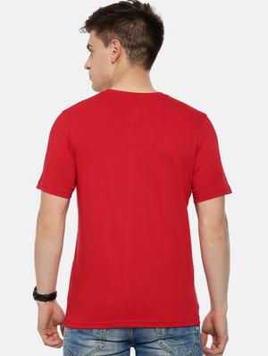 red front print t-shirt - 17354553 - Standard Image - 3