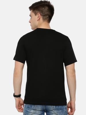 black front print t-shirt - 17354564 - Standard Image - 3
