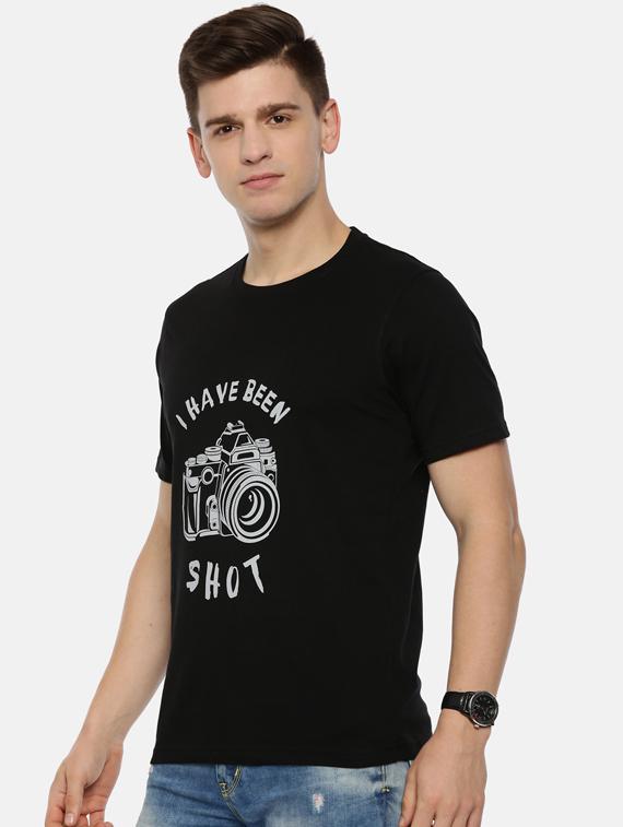 black front print t-shirt - 17354564 - Zoom Image - 2